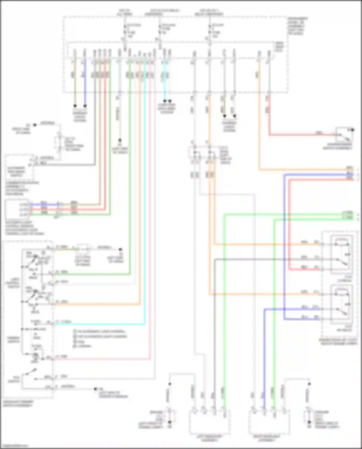 Aqua Toyota II (2021-2024): Headlights circuit, w/o headlight beam level (1 of 2)