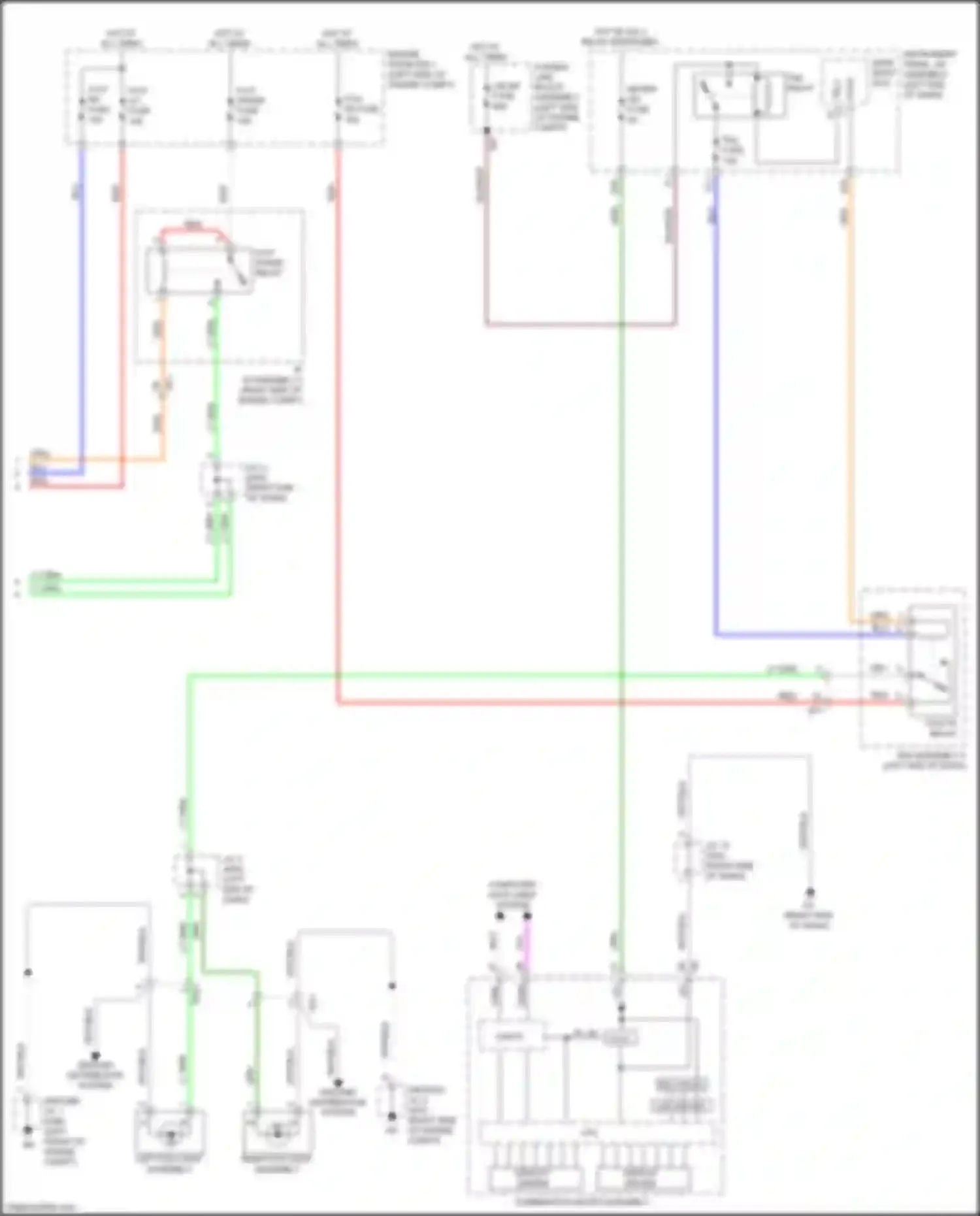 Aqua Toyota II (2021-2024): Headlights circuit, w/o headlight beam level (2 of 2)