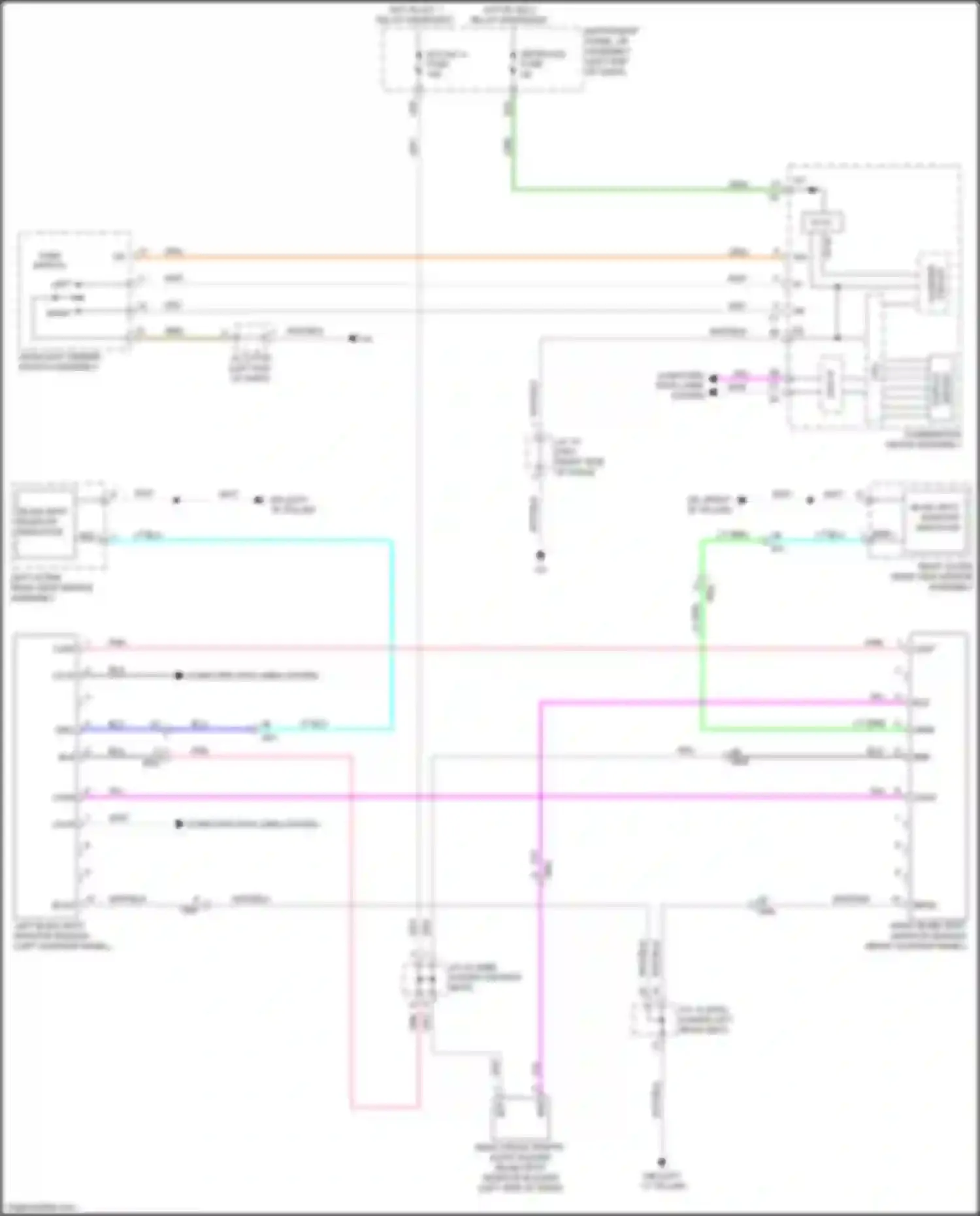 Aqua Toyota II (2021-2024): Blind spot monitoring circuit