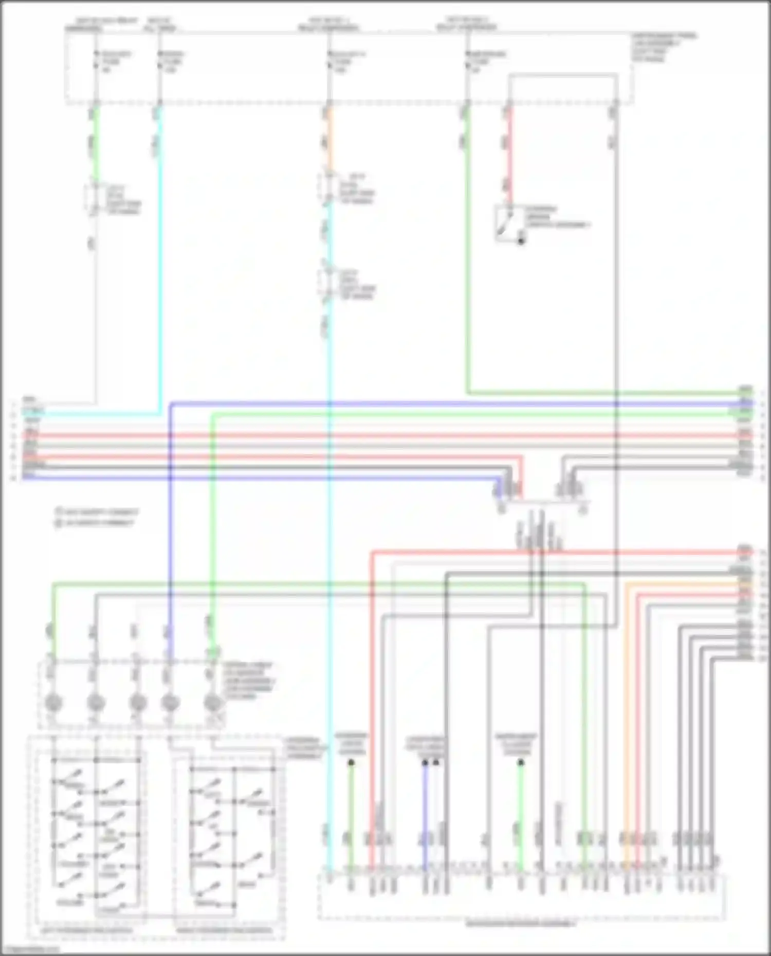 Aqua Toyota II (2021-2024): Navigation circuit, w/ built-in amplifier (2 of 3)