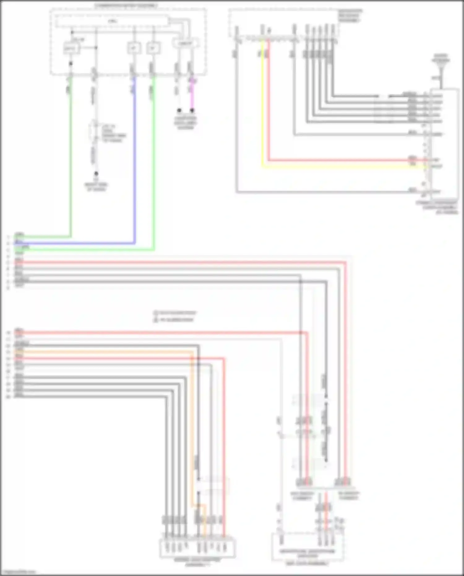 Aqua Toyota II (2021-2024): Navigation circuit, w/ built-in amplifier (3 of 3)
