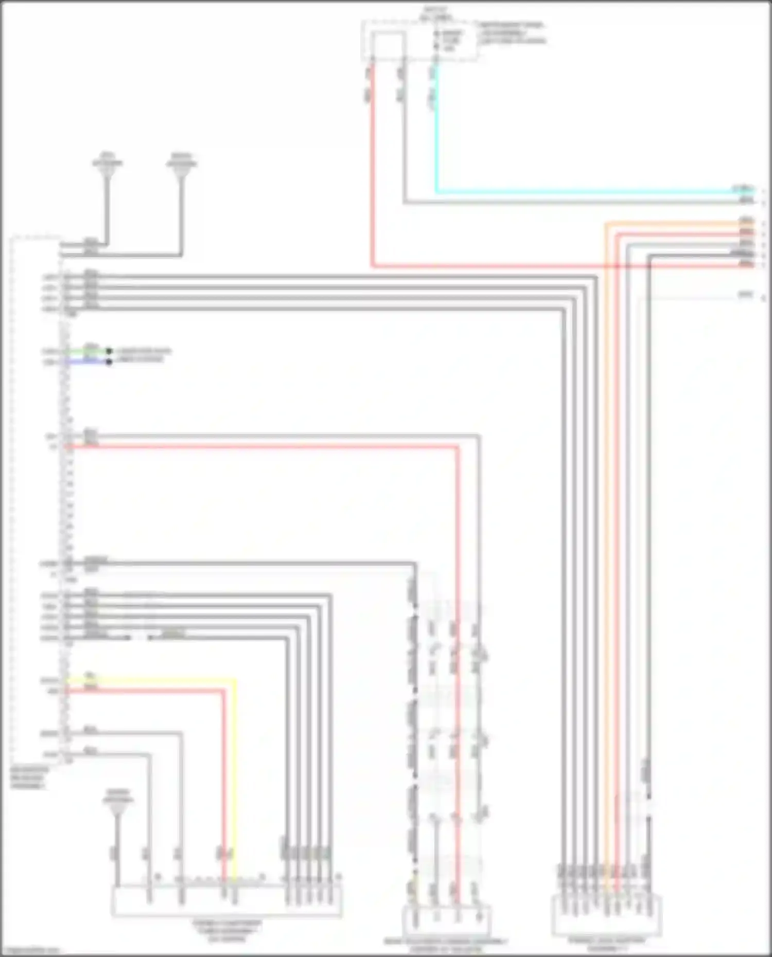 Aqua Toyota II (2021-2024): Navigation circuit, w/ separate amplifier (1 of 4)