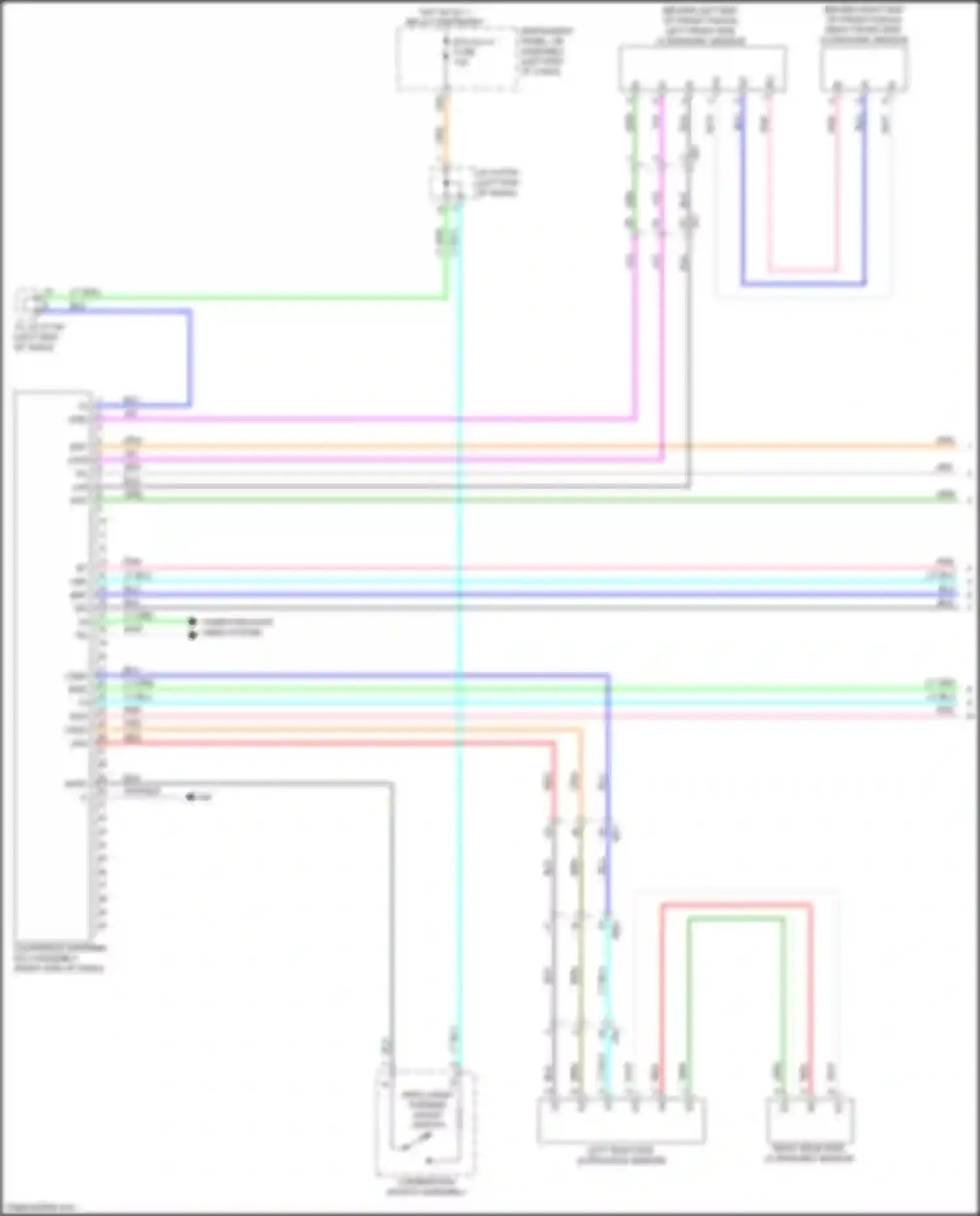 Aqua Toyota II (2021-2024): Parking assistant circuit (1 of 2)