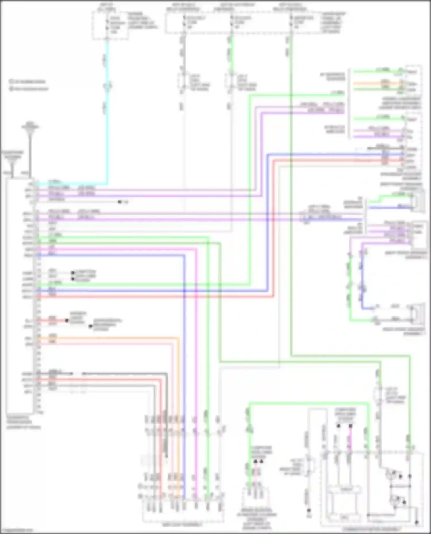 Aqua Toyota II (2021-2024): Telematics circuit, w/ navigation