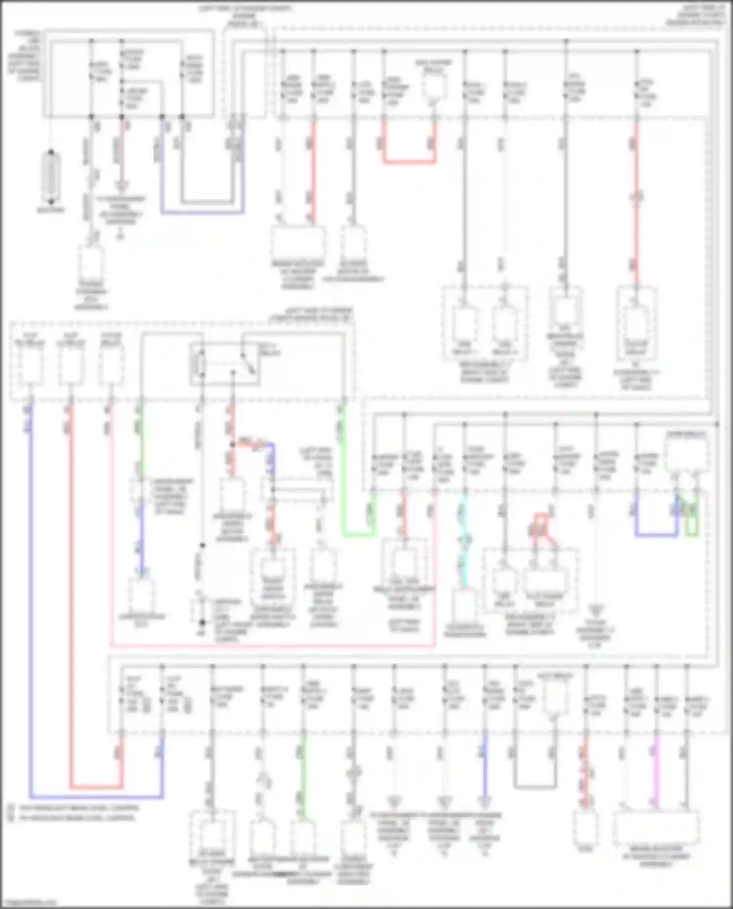 Aqua Toyota II (2021-2024): Power distribution circuit (1 of 5)