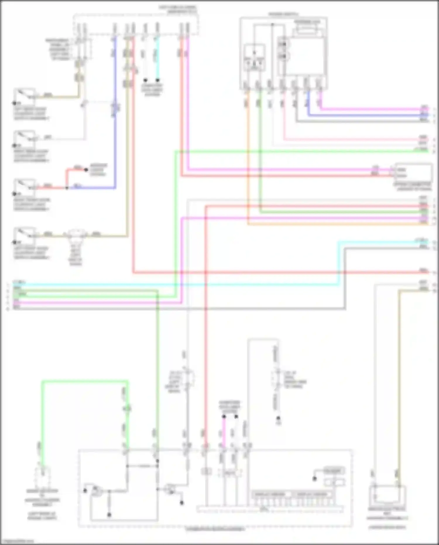 Aqua Toyota II (2021-2024): Power door locks circuit (3 of 4)
