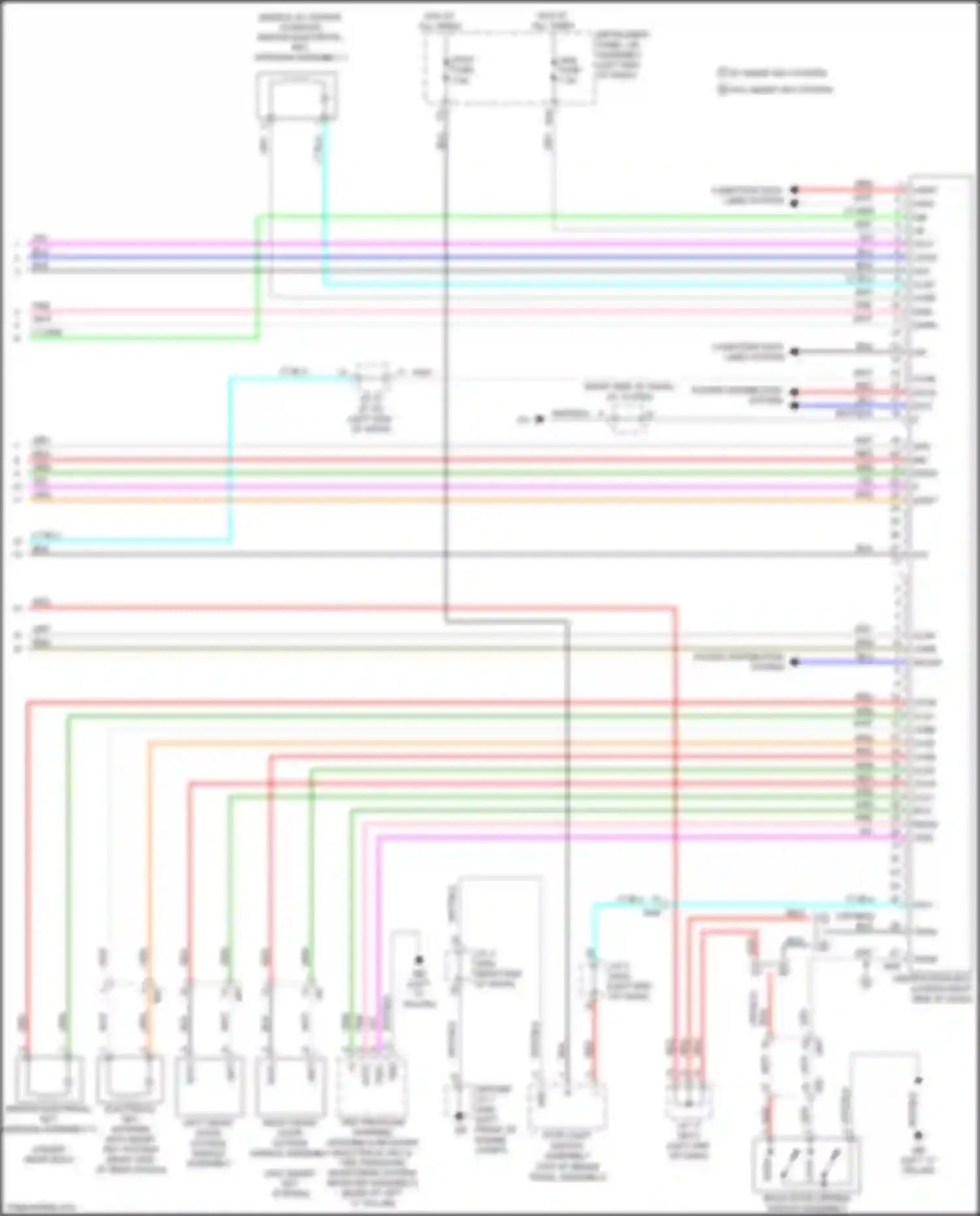 Aqua Toyota II (2021-2024): Power door locks circuit (4 of 4)