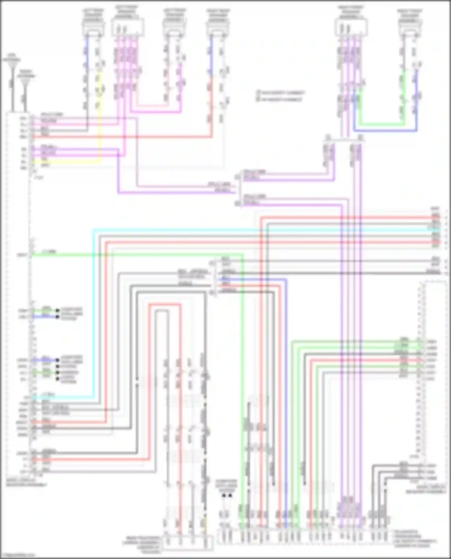 Aqua Toyota II (2021-2024): Radio circuit, w/ built-in amplifier w/o navigation (1 of 3)