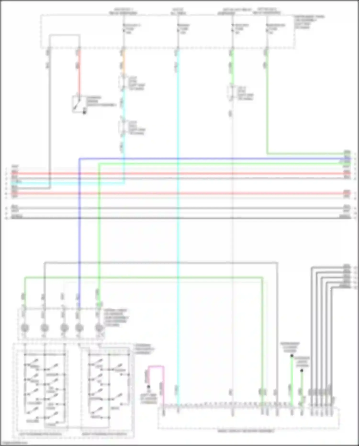 Aqua Toyota II (2021-2024): Radio circuit, w/ built-in amplifier w/o navigation (2 of 3)