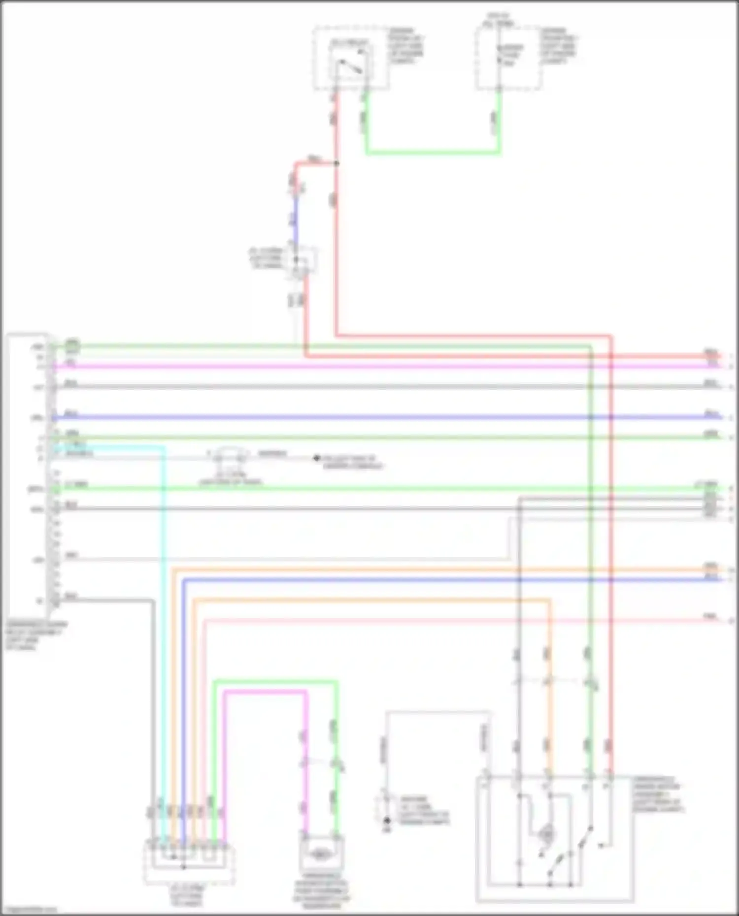 Aqua Toyota II (2021-2024): Front wiper/washer circuit, w/ auto wiper system (1 of 2)
