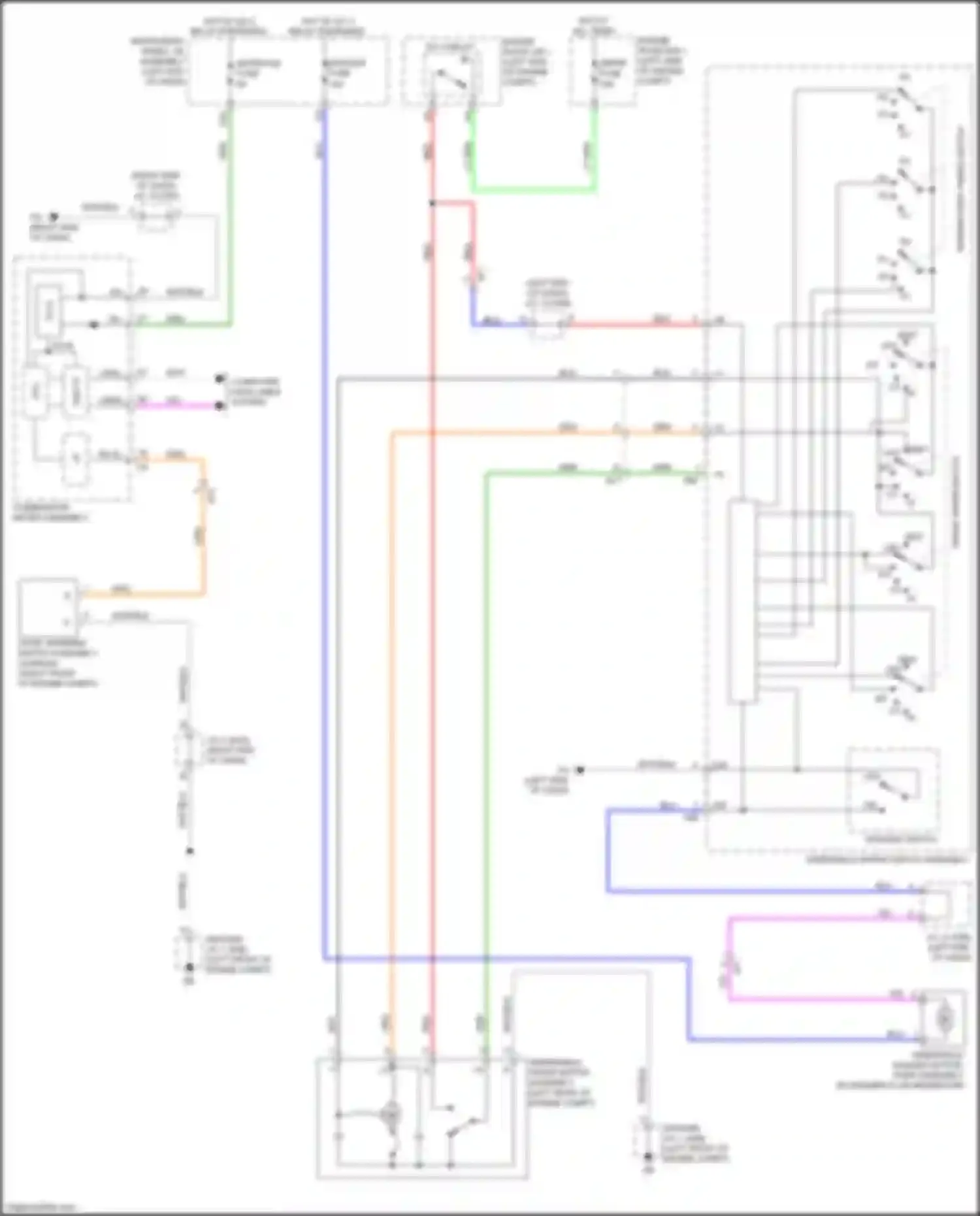Aqua Toyota II (2021-2024): Front wiper/washer circuit, w/o auto wiper system