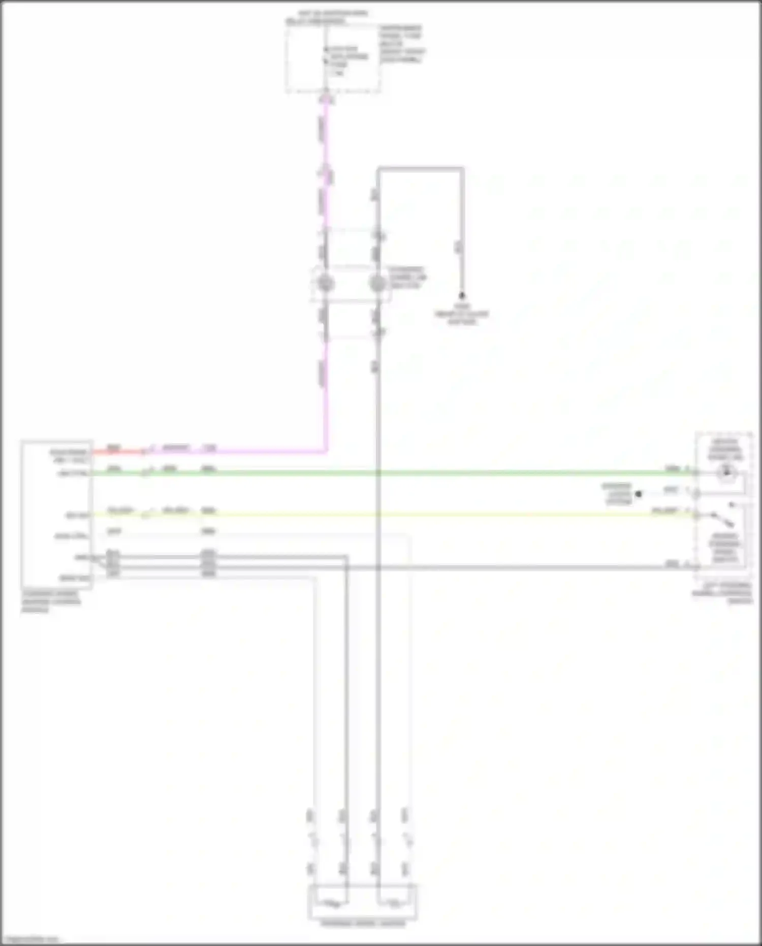 Wiring diagram instrument panel fuse block for Toyota Aurion II (2012-2017) (4 of 7)
