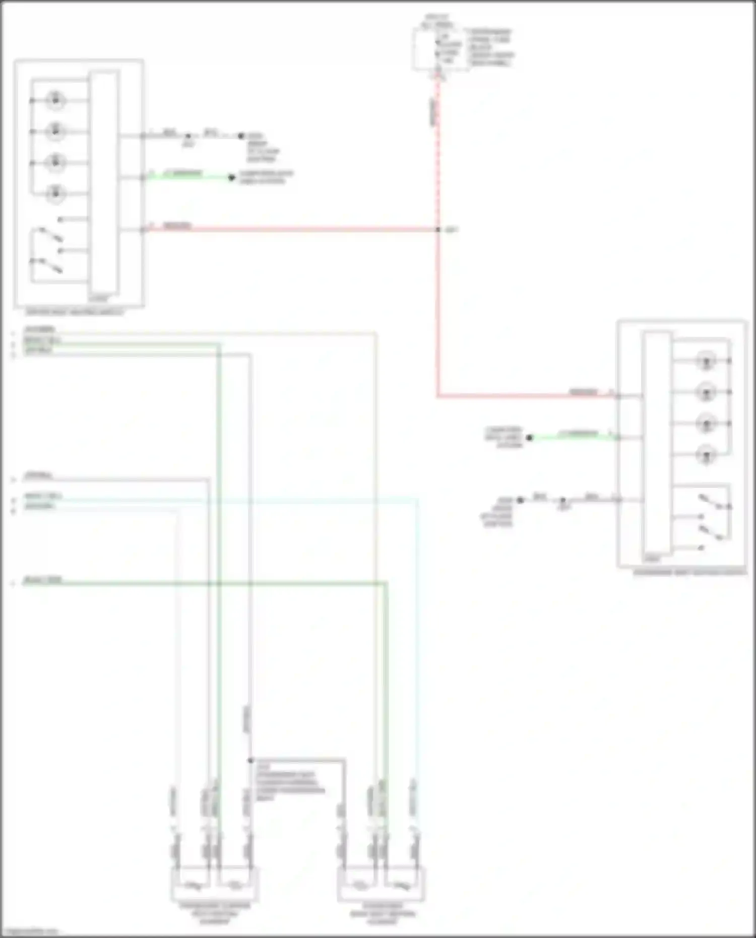Wiring diagram instrument panel fuse block for Toyota Aurion II (2012-2017) (3 of 7)