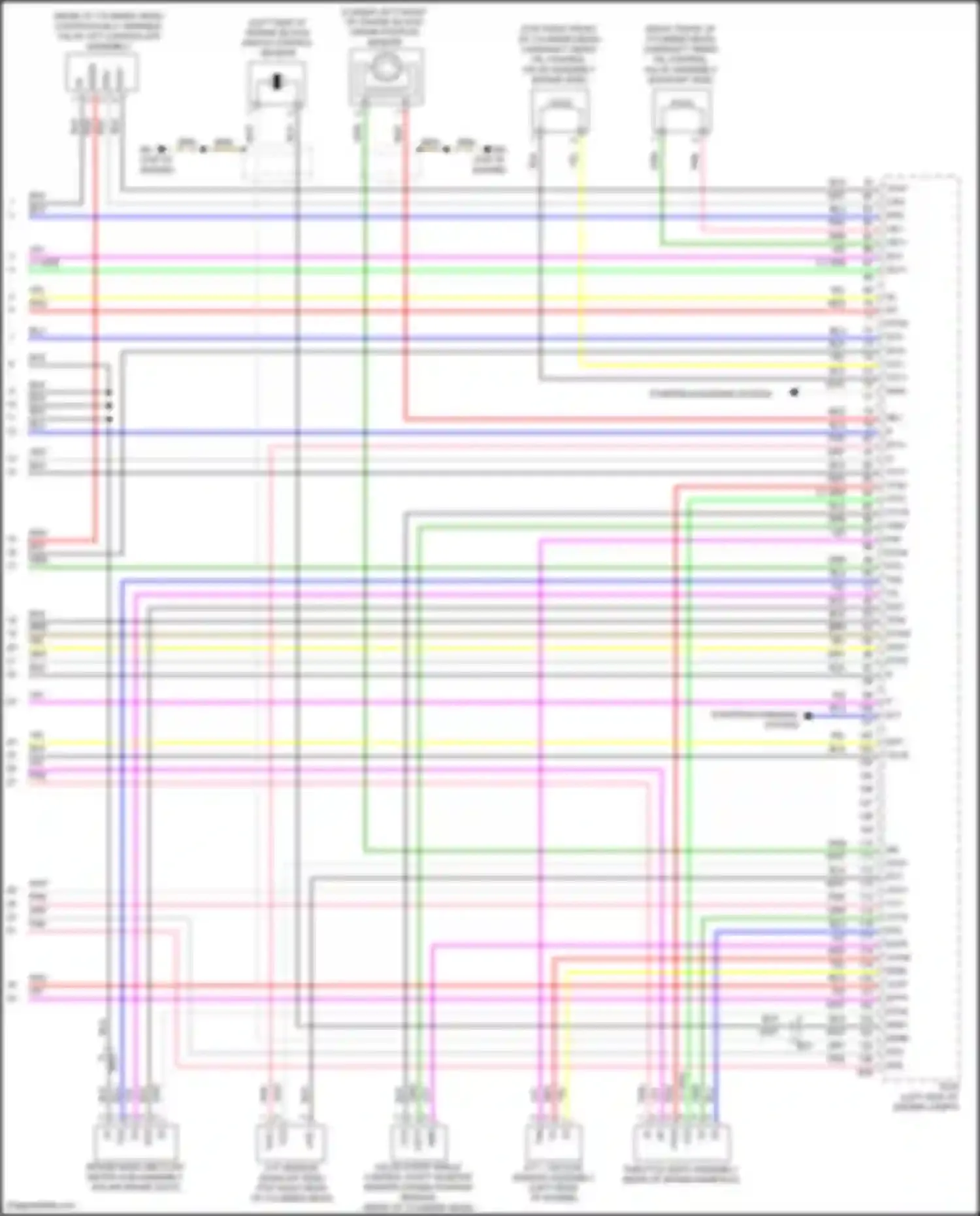 Auris Toyota E180 facelift (2015-2018): Wiring diagram engine performance 1.8l (7 of 7)