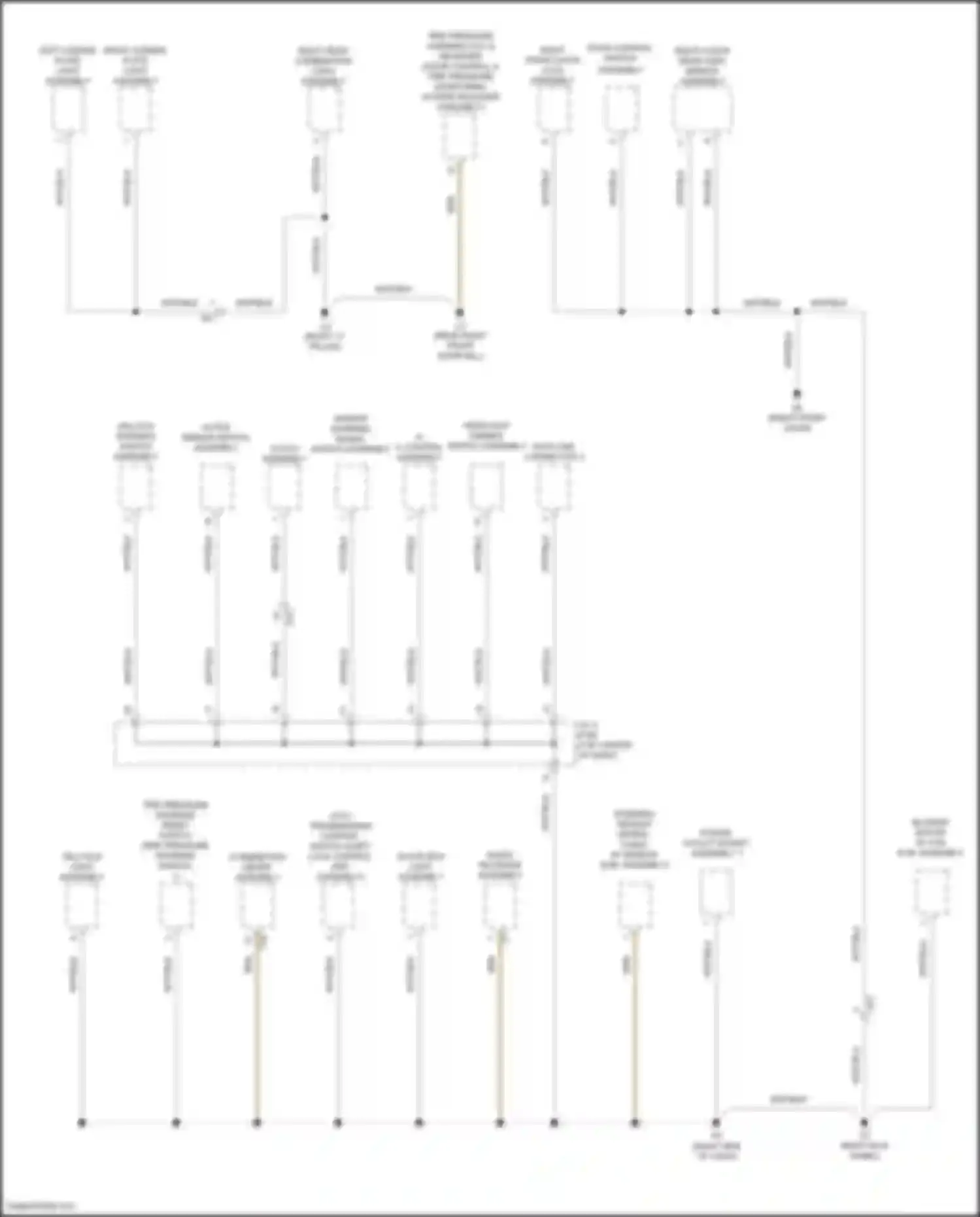 Auris Toyota E180 facelift (2015-2018): Ground distribution circuit (3 of 4)