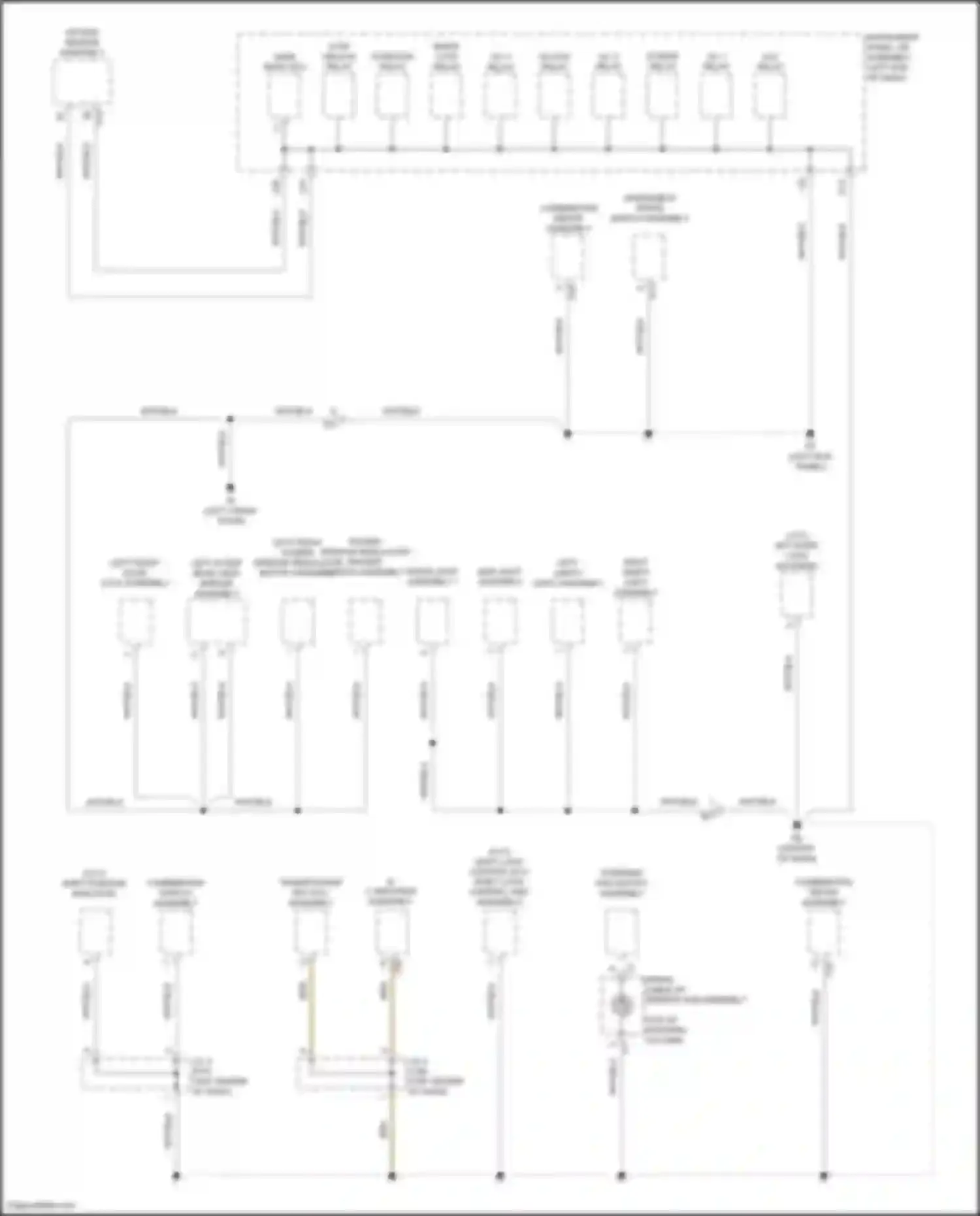 Auris Toyota E180 facelift (2015-2018): Ground distribution circuit (4 of 4)
