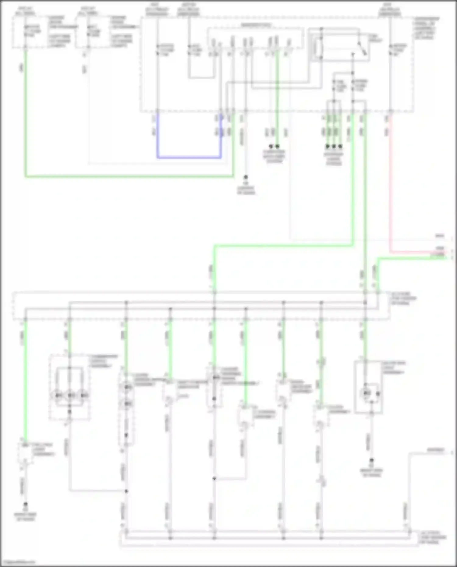 Auris Toyota E180 facelift (2015-2018): Instrument illumination circuit (1 of 2)