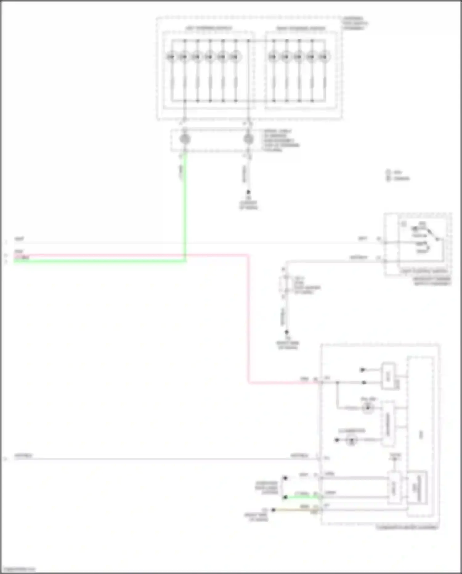 Auris Toyota E180 facelift (2015-2018): Instrument illumination circuit (2 of 2)