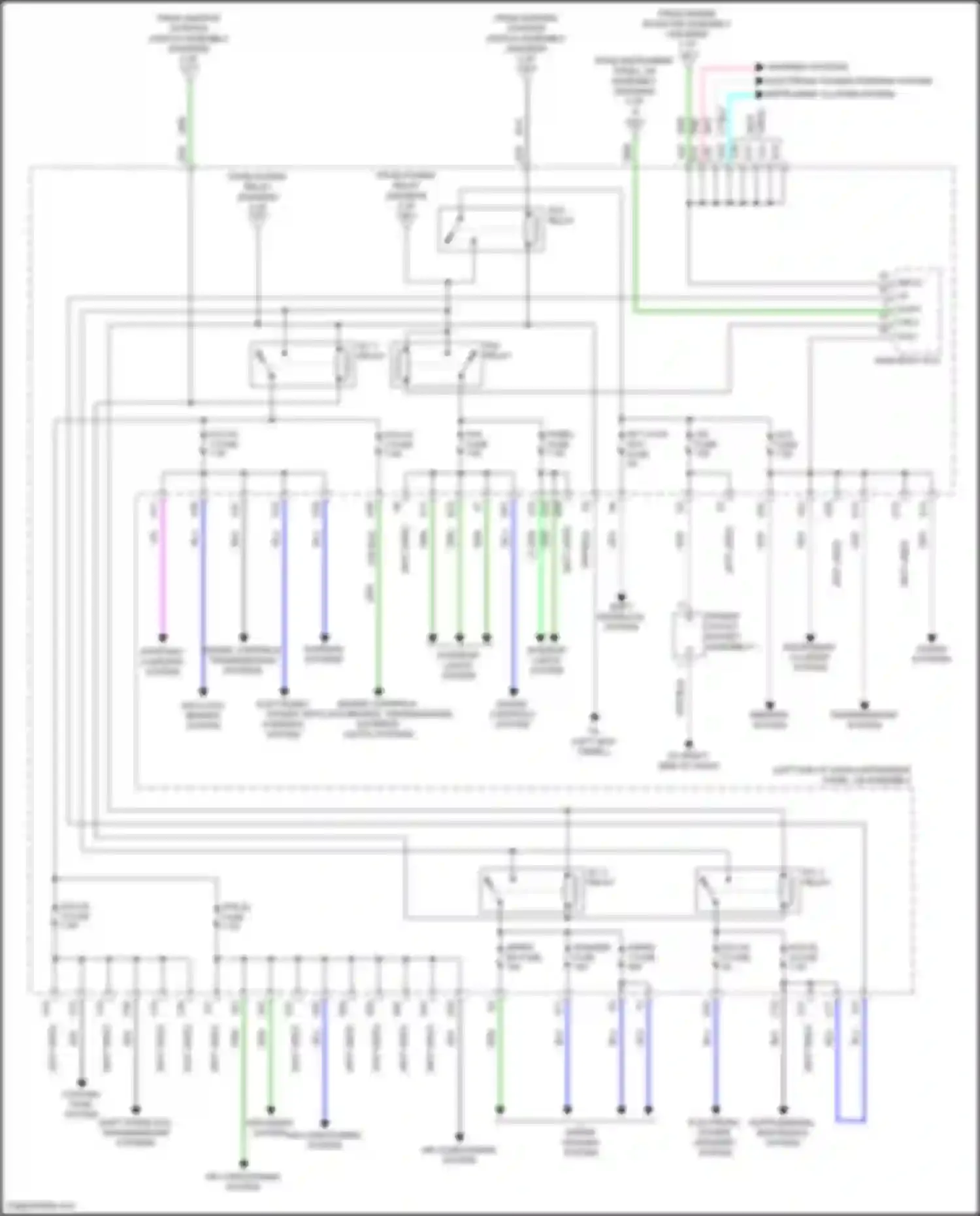 Auris Toyota E180 facelift (2015-2018): Power distribution circuit (3 of 3)