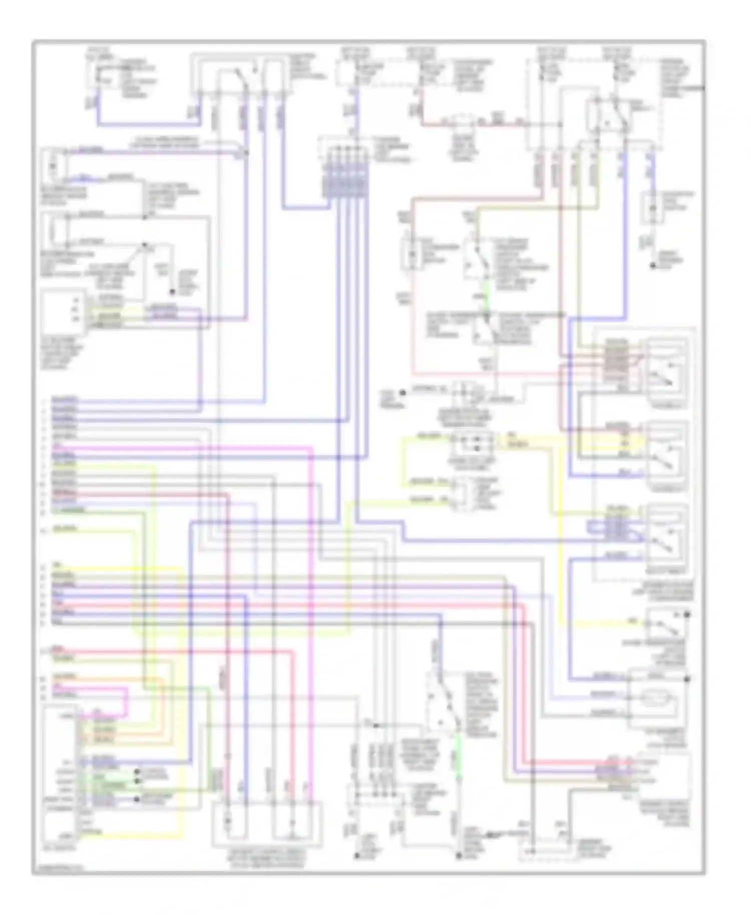 Avalon Toyota XX10 facelift (1997-2000): A/c circuit, auto a/c (2 of 2)