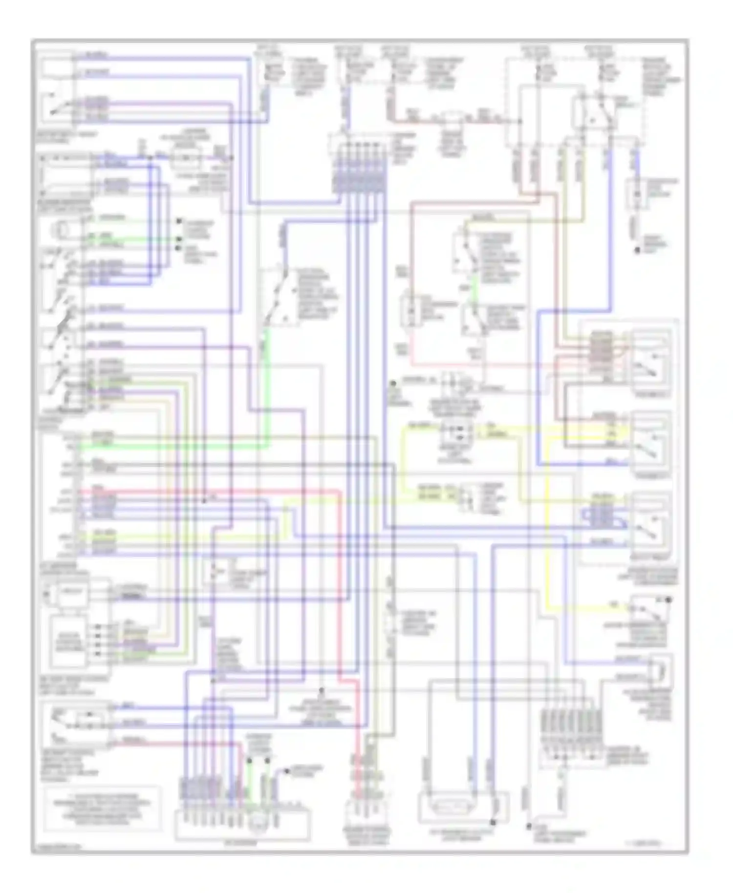 Avalon Toyota XX10 facelift (1997-2000): A/c circuit, manual a/c