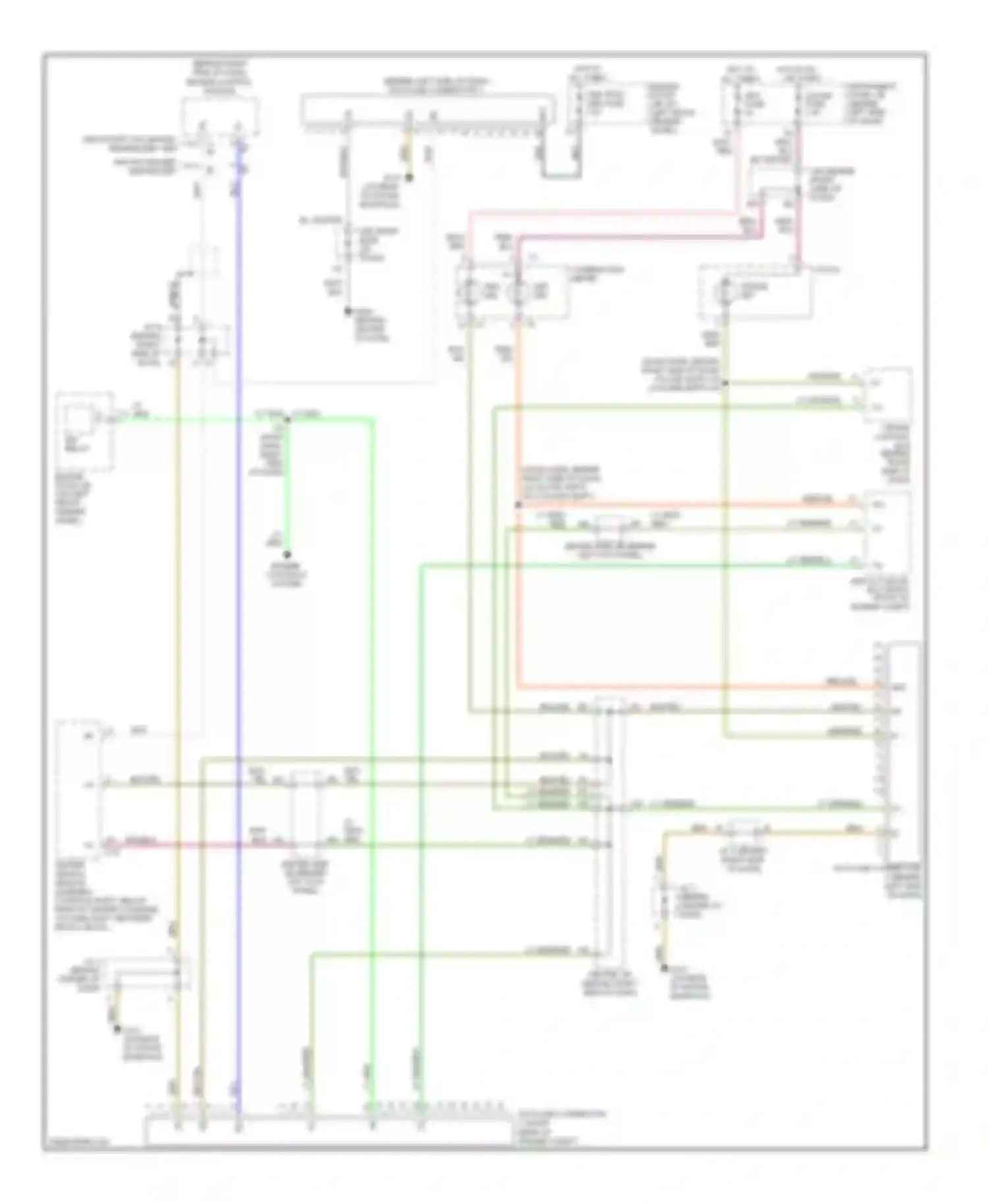 Avalon Toyota XX10 facelift (1997-2000): Computer data lines, without traction control