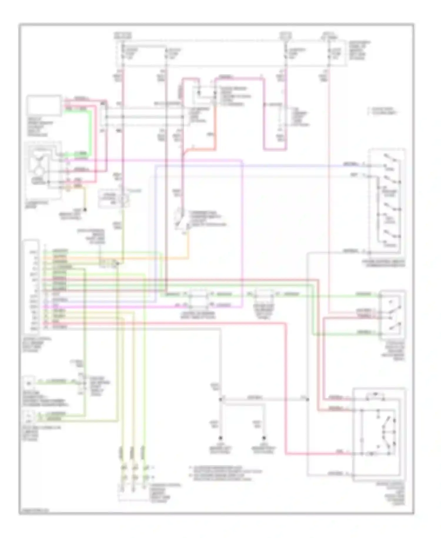 Avalon Toyota XX10 facelift (1997-2000): Cruise control circuit
