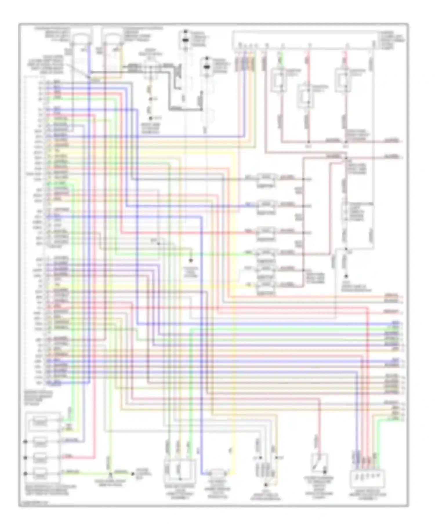Avalon Toyota XX10 facelift (1997-2000): Wiring diagram engine performance 3.0ls, california (1 of 4)