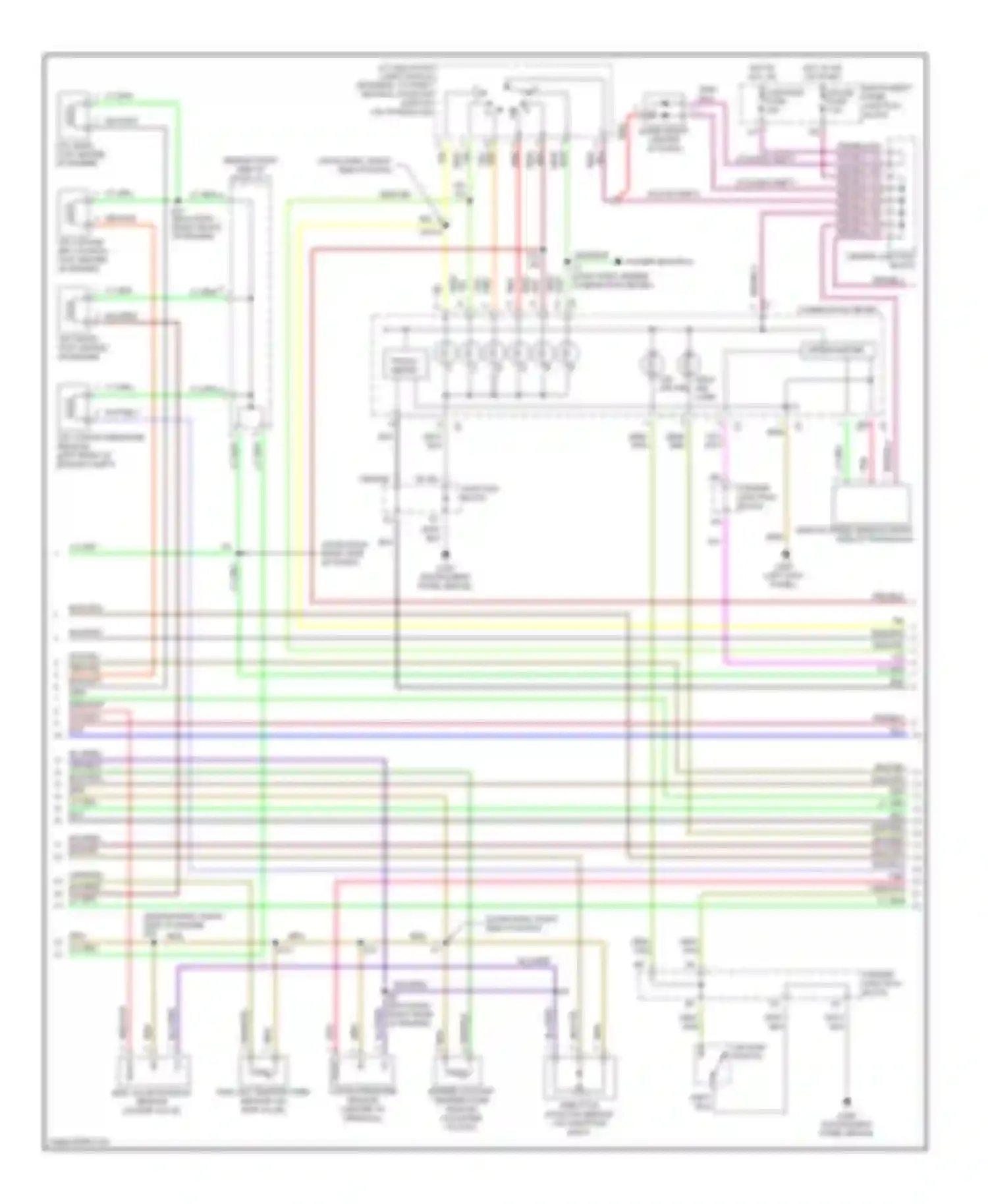 Avalon Toyota XX10 facelift (1997-2000): Wiring diagram engine performance 3.0ls, california (3 of 4)