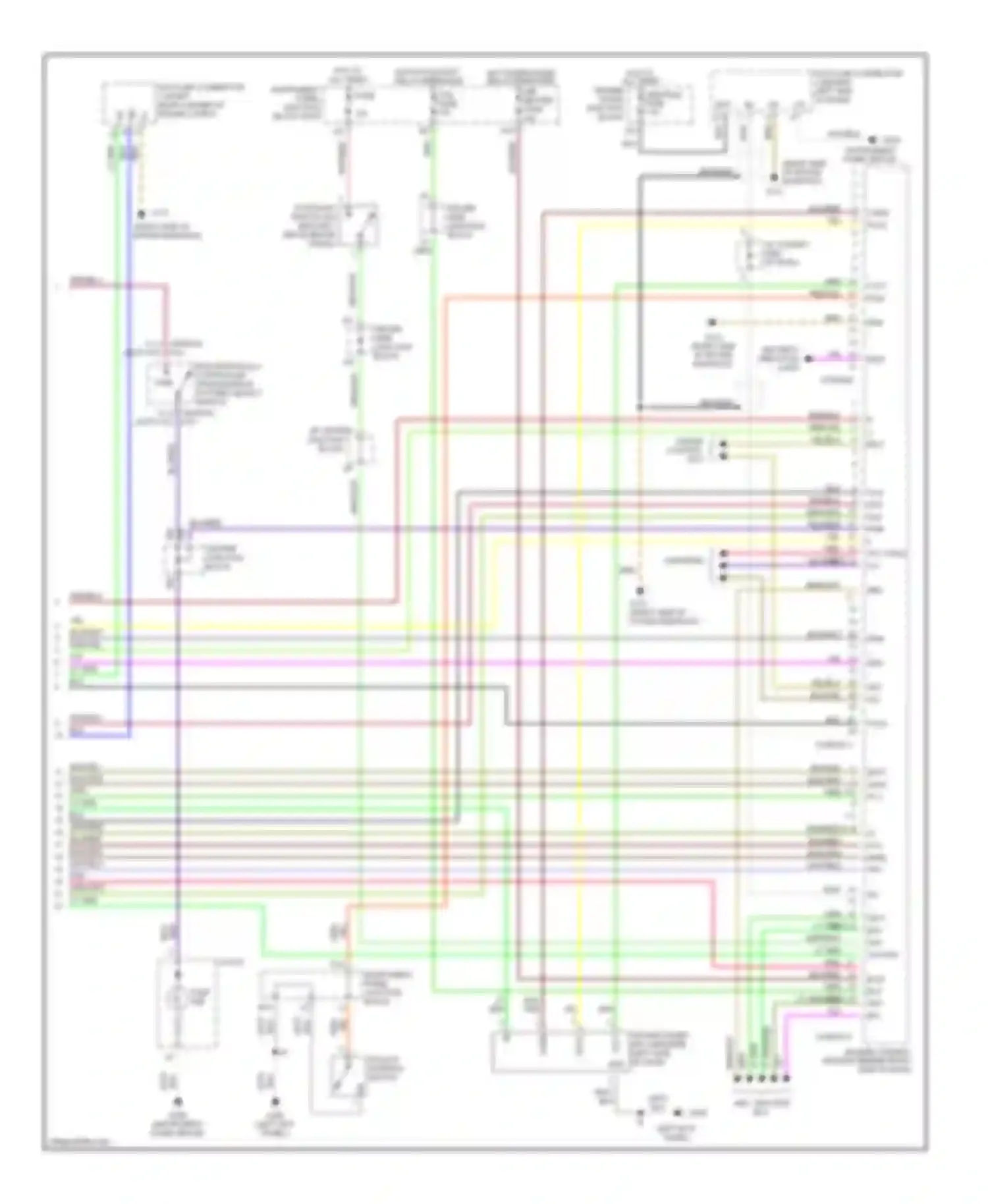 Avalon Toyota XX10 facelift (1997-2000): Wiring diagram engine performance 3.0ls, california (4 of 4)