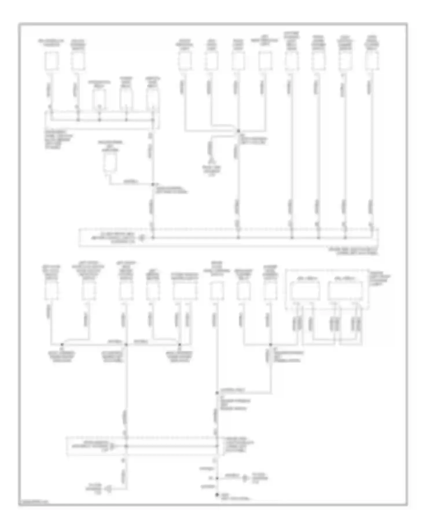 Avalon Toyota XX10 facelift (1997-2000): Ground distribution circuit (2 of 4)