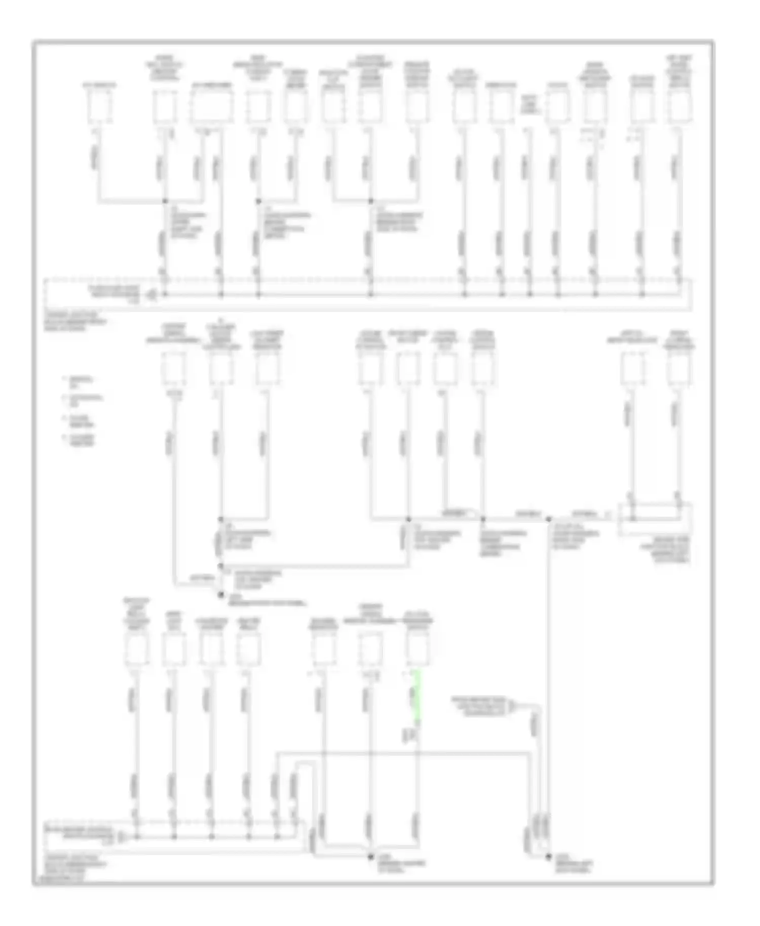 Avalon Toyota XX10 facelift (1997-2000): Ground distribution circuit (3 of 4)