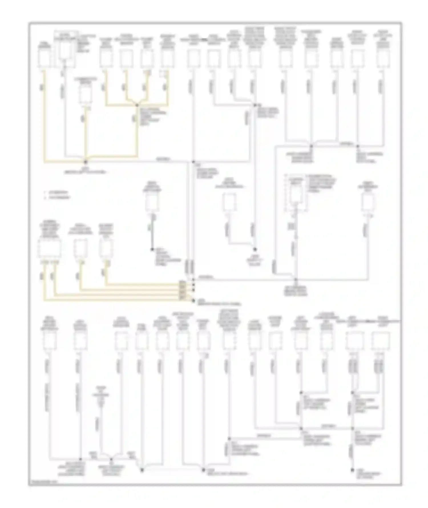 Avalon Toyota XX10 facelift (1997-2000): Ground distribution circuit (4 of 4)