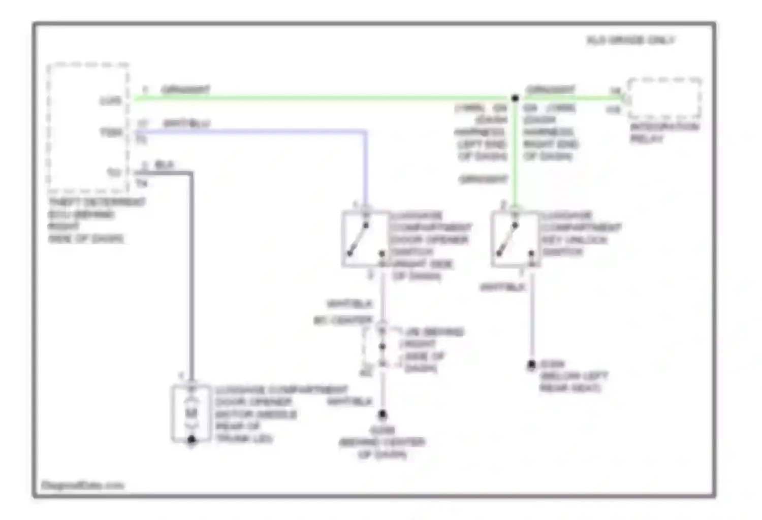Wiring diagram blk for Toyota Avalon XX10 facelift (1997-2000) (46 of 47)