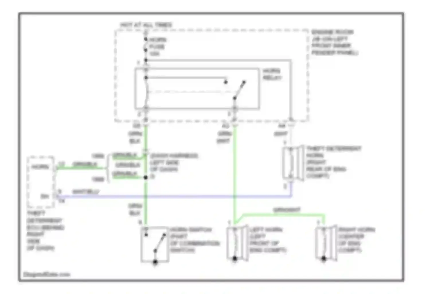 Wiring diagram blk for Toyota Avalon XX10 facelift (1997-2000) (26 of 47)
