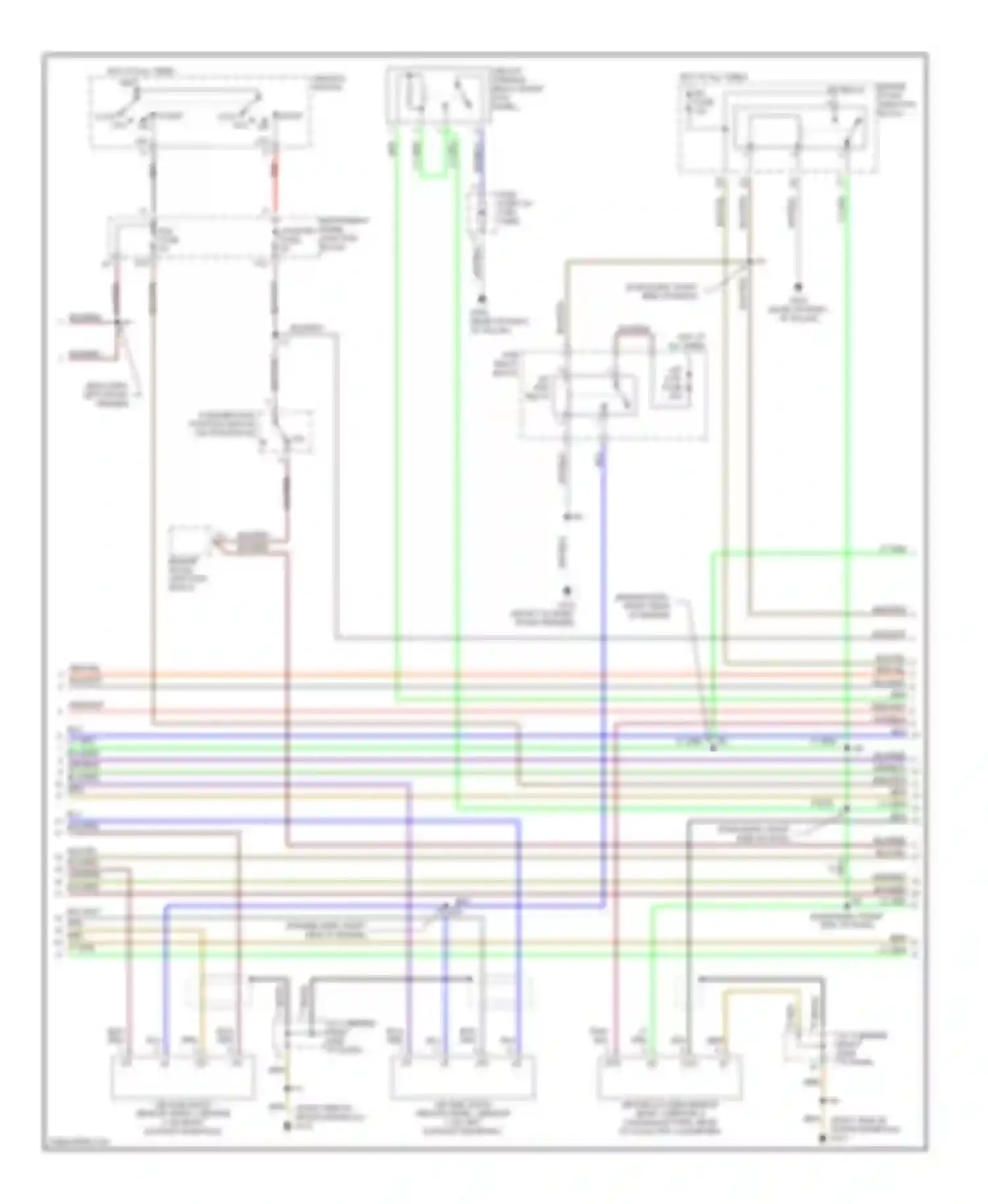 Wiring diagram blk/org for Toyota Avalon XX10 facelift (1997-2000) (2 of 15)