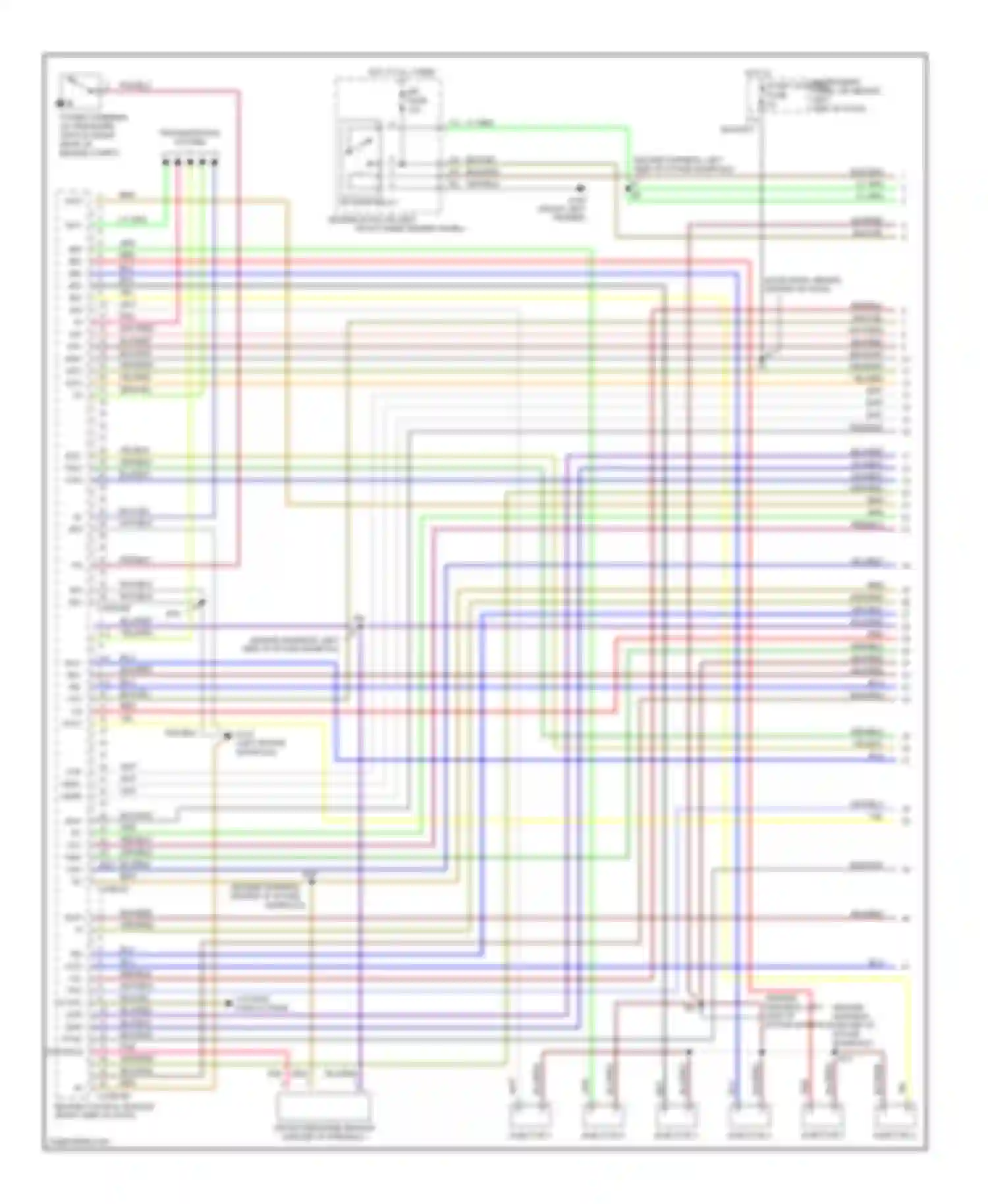 Wiring diagram efi fuse for Toyota Avalon XX10 facelift (1997-2000) (7 of 7)