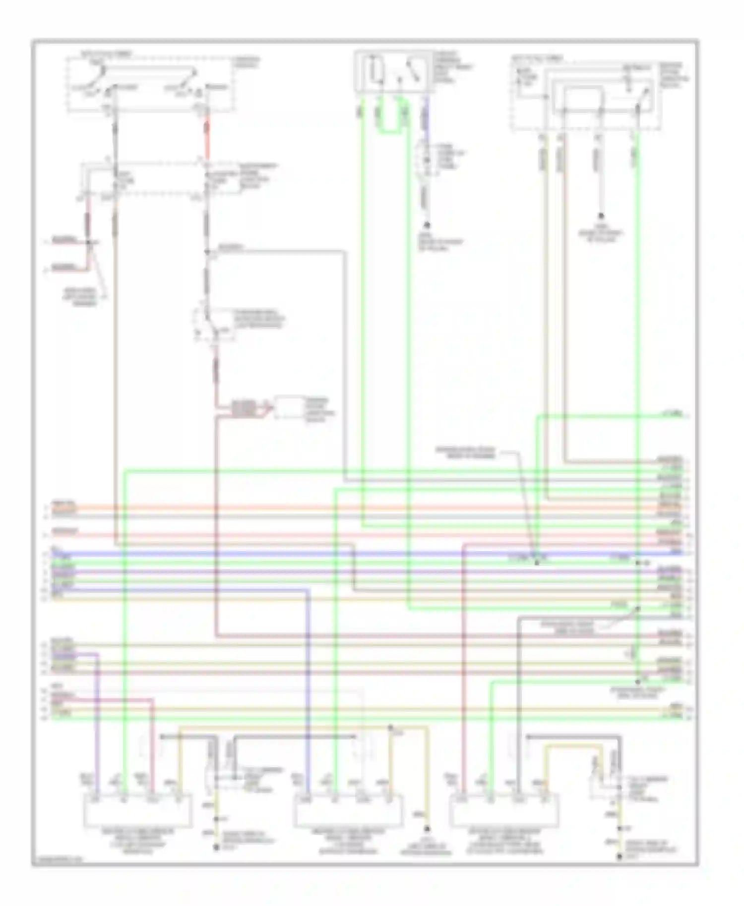 Wiring diagram engine room junction block for Toyota Avalon XX10 facelift (1997-2000) (2 of 2)