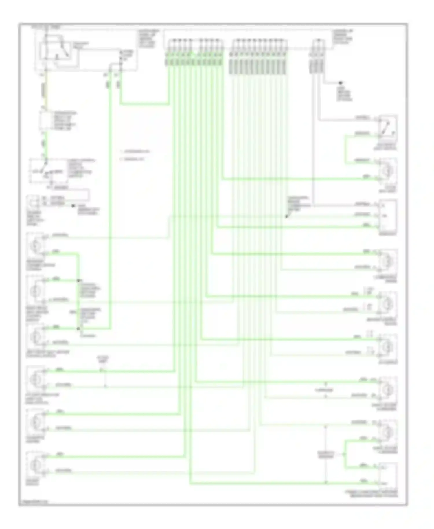Wiring diagram glove box light switch for Toyota Avalon XX10 facelift (1997-2000) (2 of 2)
