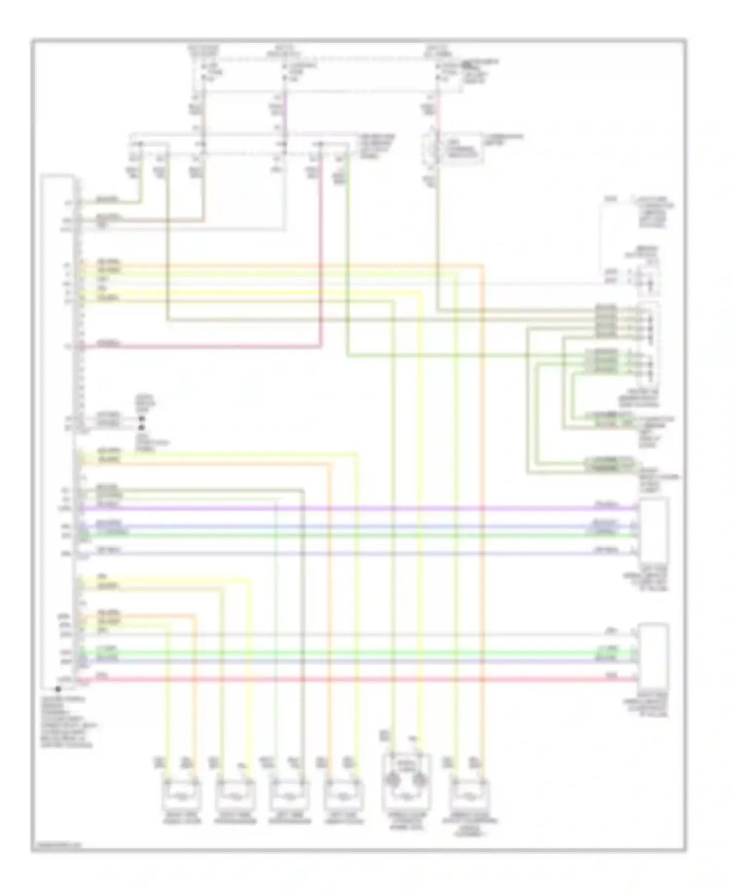 Wiring diagram left side airbag squib for Toyota Avalon XX10 facelift (1997-2000) (1 of 1)