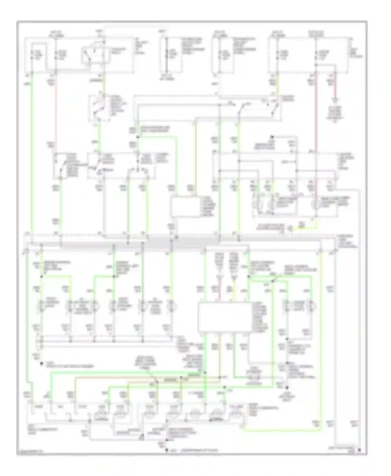 Wiring diagram turn fuse for Toyota Avalon XX10 facelift (1997-2000) (1 of 2)