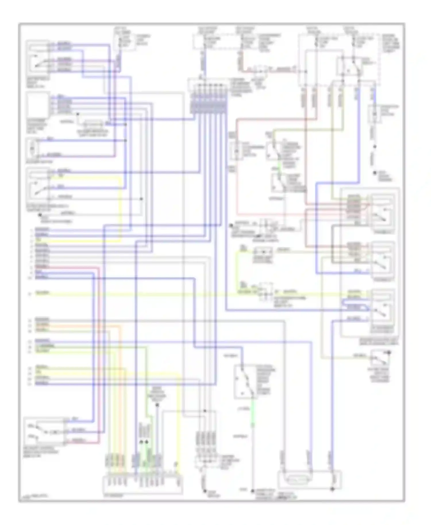 Avalon Toyota XX10 (1994-1997): A/c circuit, auto a/c (2 of 2)