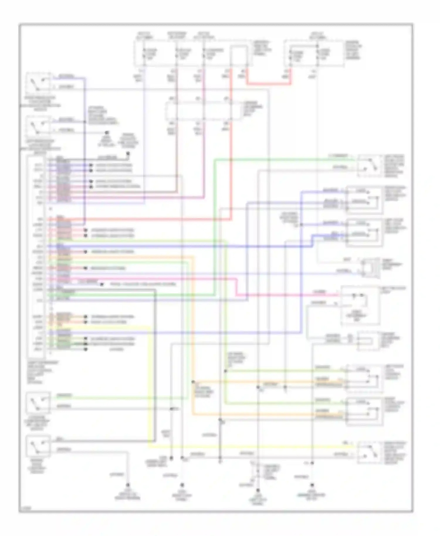 Avalon Toyota XX10 (1994-1997): Anti-theft circuit