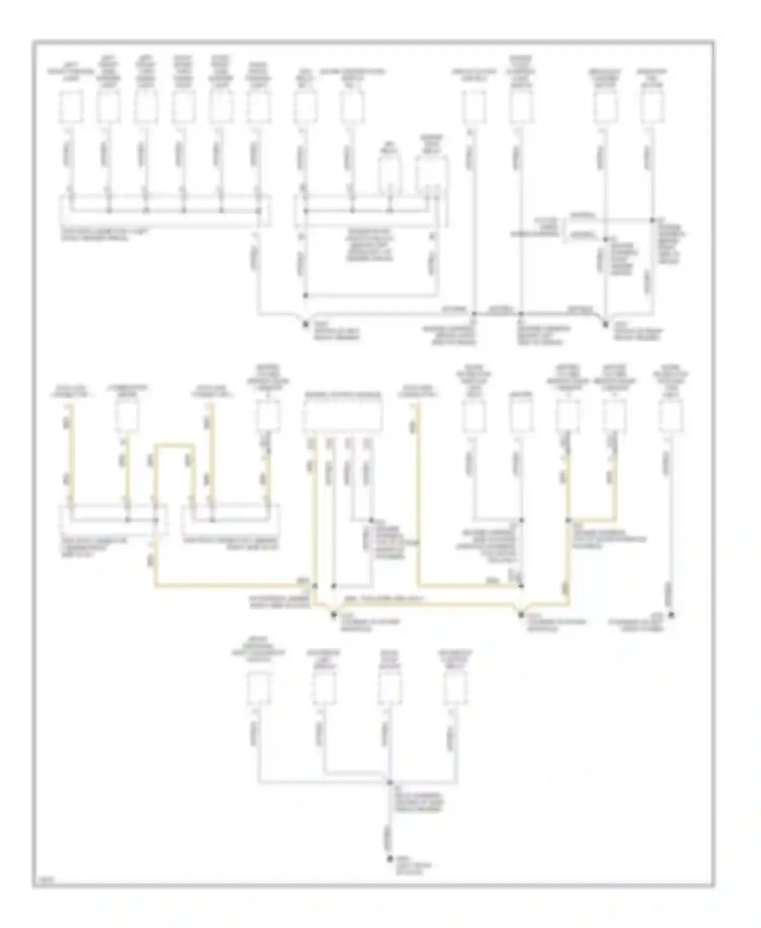 Avalon Toyota XX10 (1994-1997): Ground distribution circuit (1 of 4)