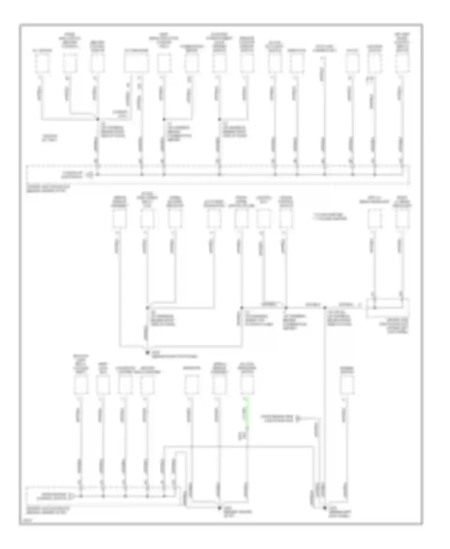 Avalon Toyota XX10 (1994-1997): Ground distribution circuit (3 of 4)
