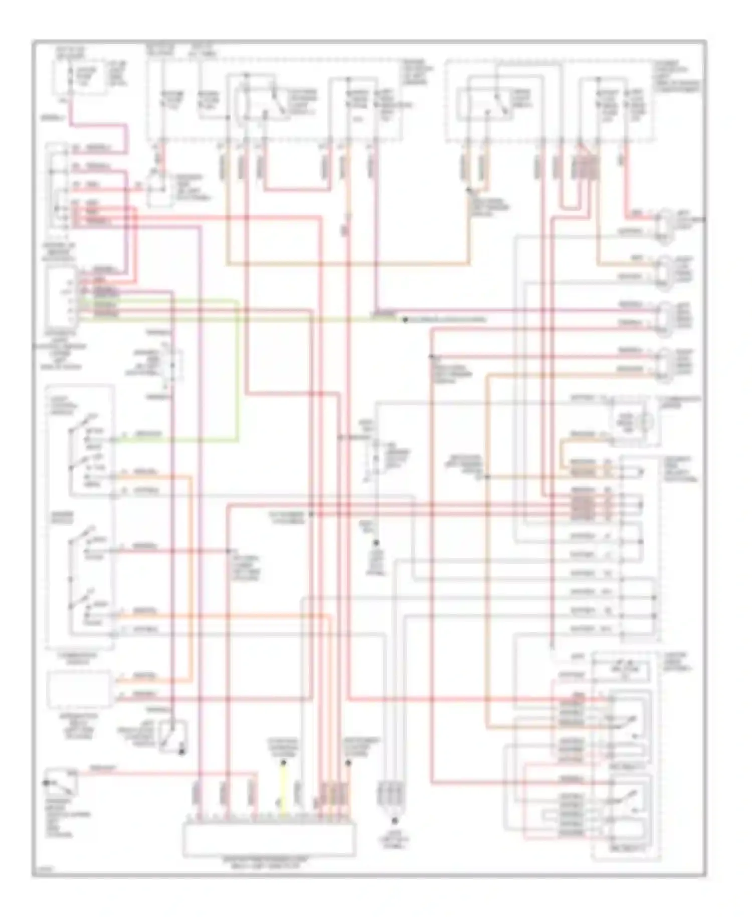 Avalon Toyota XX10 (1994-1997): Headlight circuit, with drl
