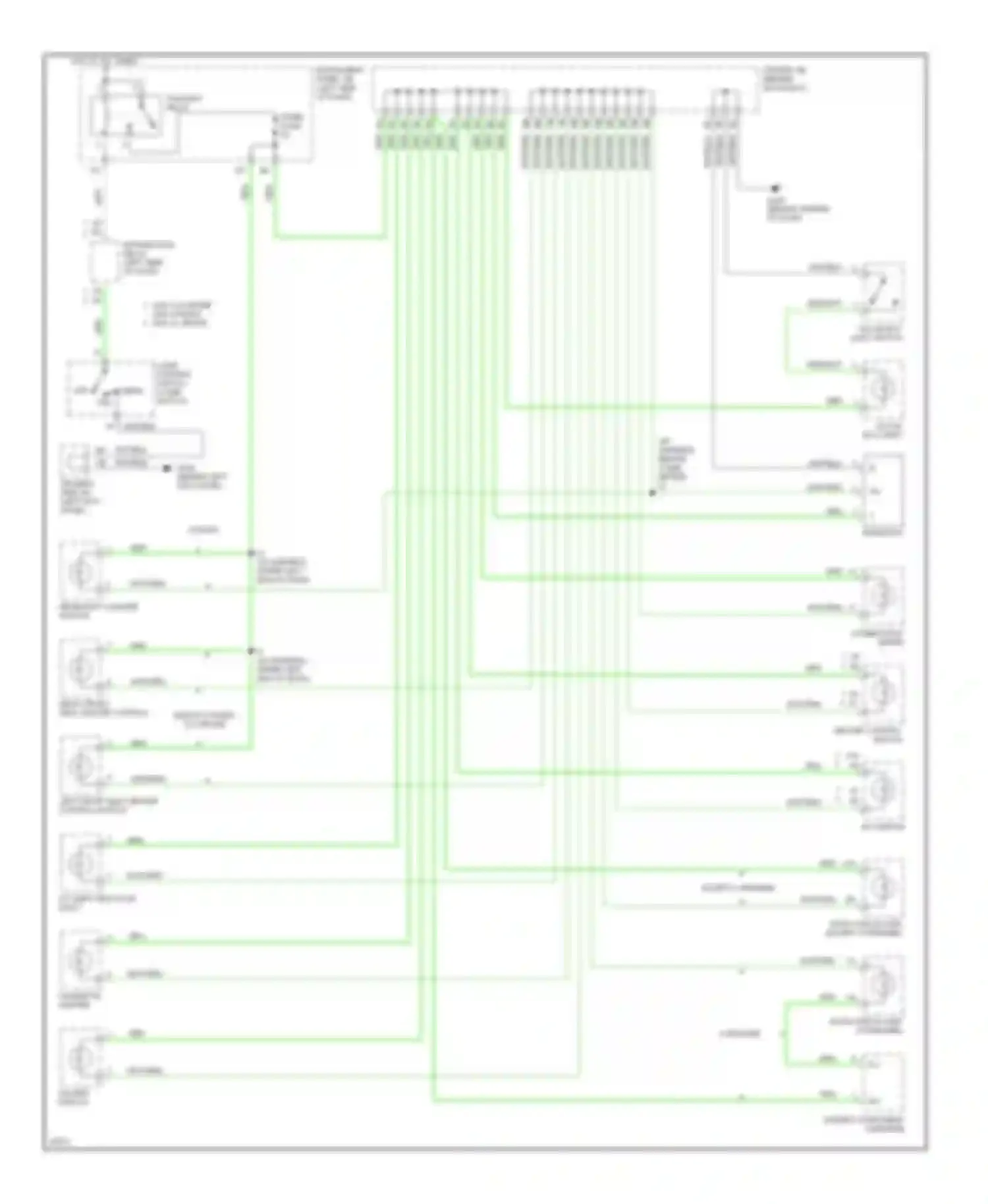 Avalon Toyota XX10 (1994-1997): Instrument illumination circuit