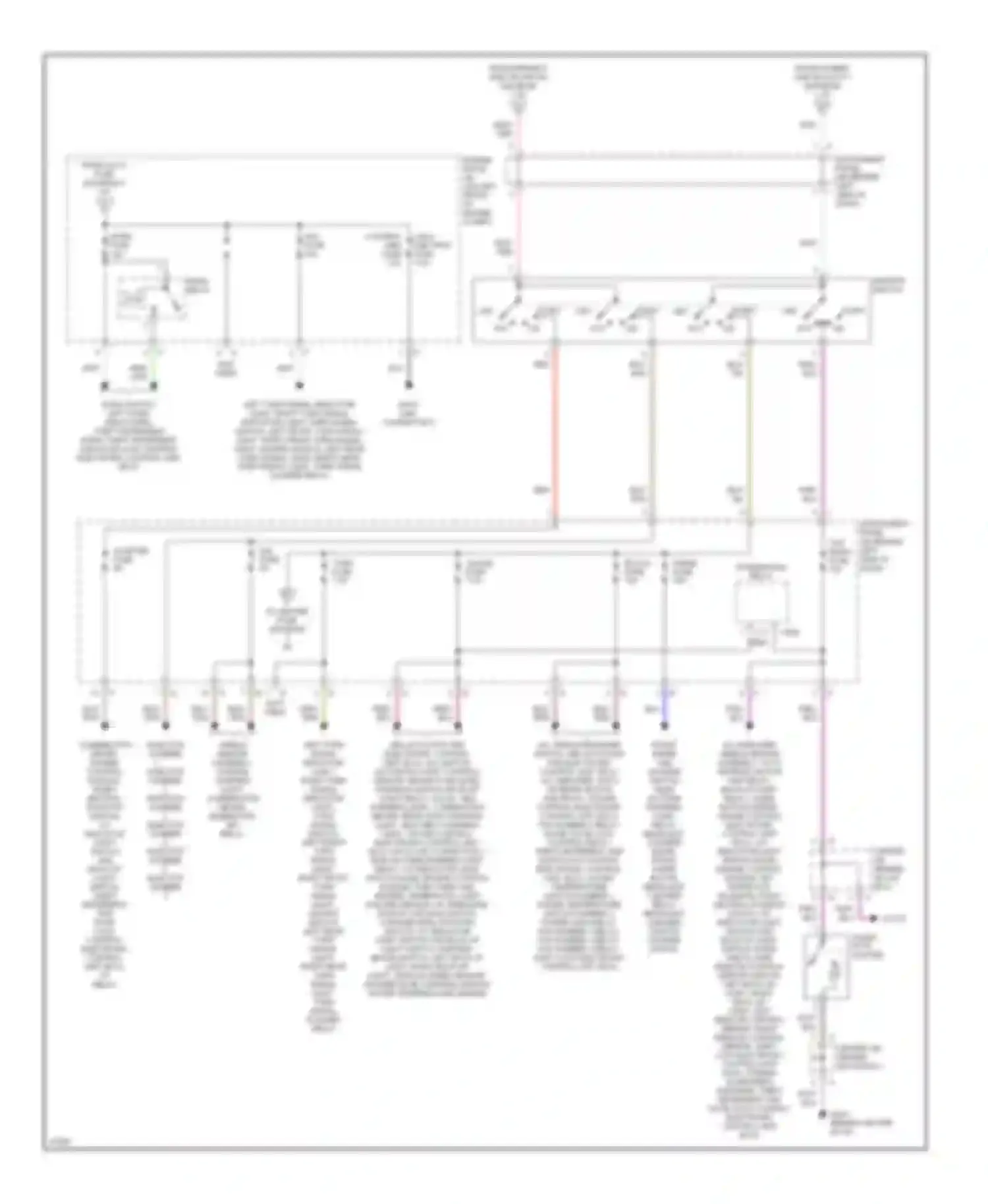 Avalon Toyota XX10 (1994-1997): Power distribution circuit (2 of 3)