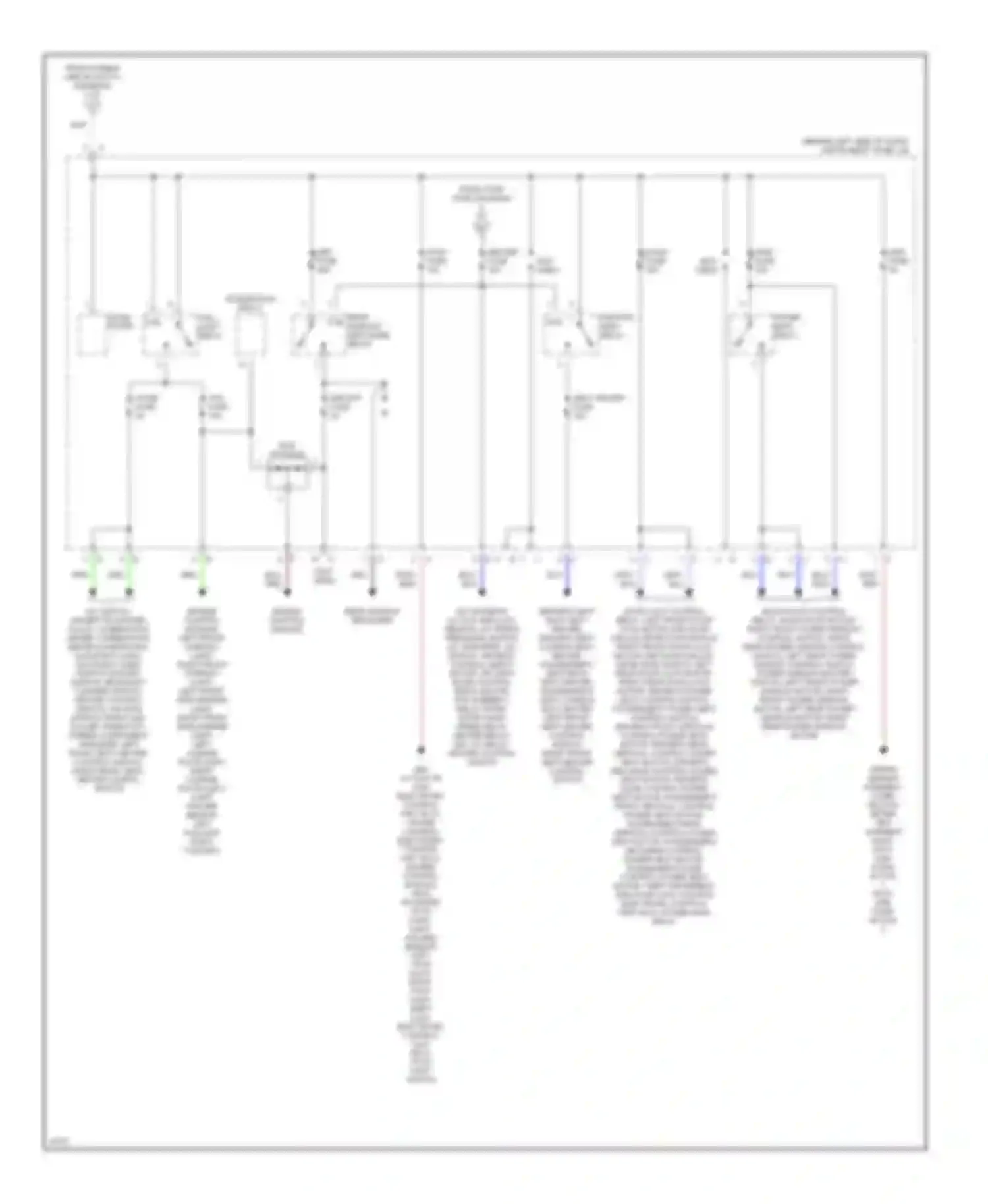 Avalon Toyota XX10 (1994-1997): Power distribution circuit (3 of 3)