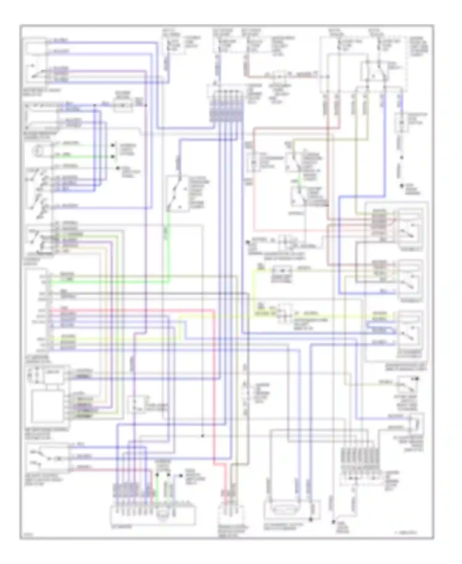 Wiring diagram a/c switch for Toyota Avalon XX10 (1994-1997) (2 of 4)